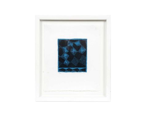 Horst Heinen (German, 1927-2001) “Sternnacht”, signed, limited edition silkscreen 94/120, 30 x 25cms (page), 39 x 34cms in fr
