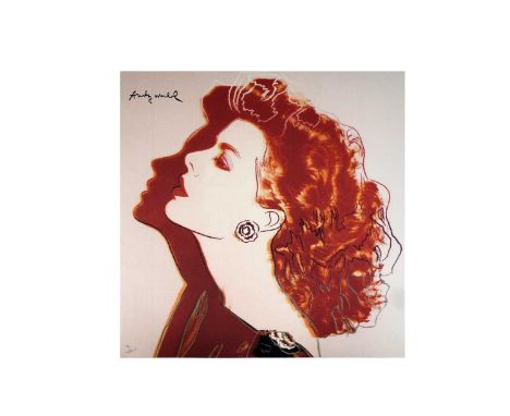 After Andy Warhol(American 1928-1987)"Princess Caroline of Monaco",signed in the plate,limited edition offset lithograph, num