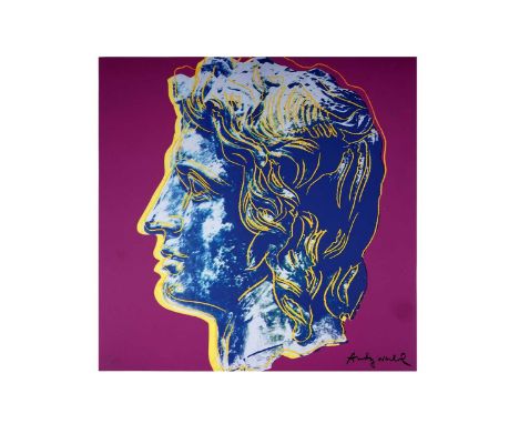 After Andy Warhol(American 1928-1987)"Alexander the Great",signed in the plate,limited edition offset lithograph, numbered 22