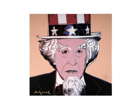 After Andy Warhol(American 1928-1987)"Uncle Sam",signed in the plate,limited edition offset lithograph, numbered 28/2400, wit