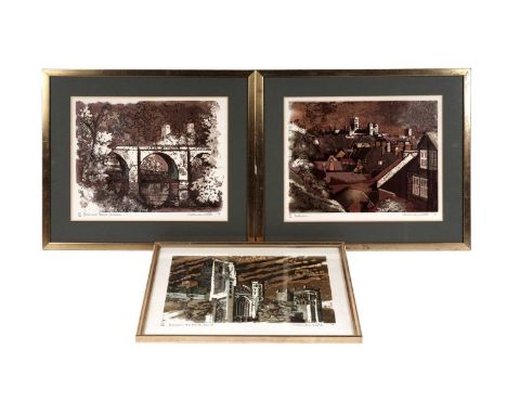 Norman Wade (1922–2004)Three Durham views to include: "Durham", "Durham - The North Front" and "Prebends Bridge",signed and d