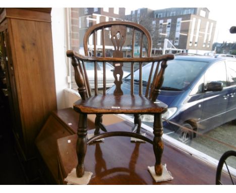 A 19th century child's Windsor chair