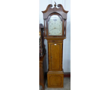 A 19th Century oak 30-hour longcase clock, the painted dial signed Hargrave, Bowrry
