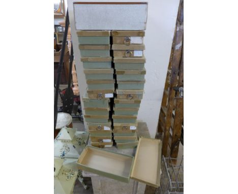 Assorted French button boxes