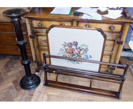 Ercol plate rack, jardiniÃ¨re stand and firescreen/table. Unfortunately we are not doing condition reports on this sale.