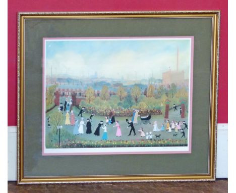 Signed Helen Bradley limited edition print Unfortunately we are not doing condition reports on this sale.