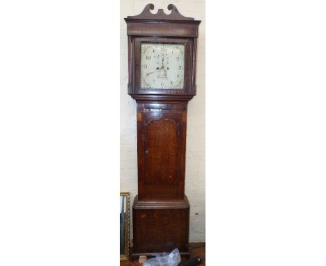 An oak longcase clock, eight-day, two train movement, by Thomas Cross of Nantwich Unfortunately we are not doing condition re