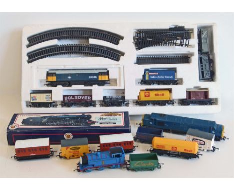 Bachmann 4-6-0 Jubilee Class boxed loco together with other OO gauge model railway items. Unfortunately we are not doing cond
