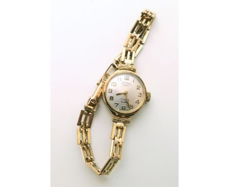 Rotary 9ct gold watch Unfortunately we are not doing condition reports on this sale.