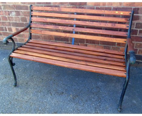 Cast iron garden bench Unfortunately we are not doing condition reports on this sale.