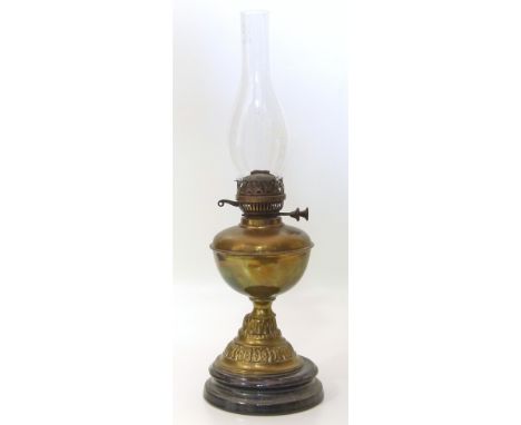 Victorian oil lamp. Unfortunately we are not doing condition reports on this sale.