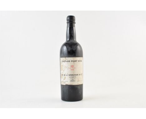 A bottle of W & J, Graham's Vintage Port 1960. 75cl. 