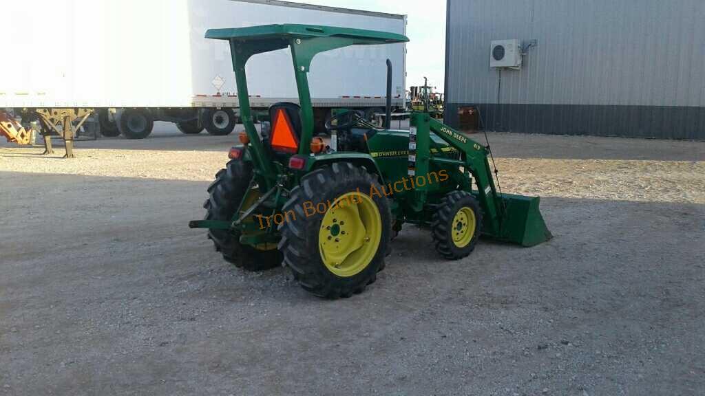 2003 John Deere 790 Tractor, John Deere 419 Front End Loader w/ Bucket