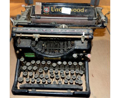 Vintage typewriter with underwood. Not available for in-house P&amp;P 