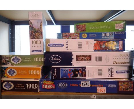 Ten new and sealed jigsaws. P&amp;P Group 2 (£18+VAT for the first lot and £3+VAT for subsequent lots) 