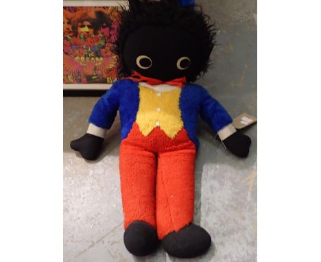 Large Golly plush doll, H: 80 cm. P&amp;P Group 3 (£25+VAT for the first lot and £5+VAT for subsequent lots) 
