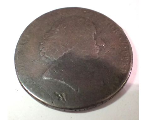 1792 Charles Roe Copper Works Macclesfield trade halfpenny. P&amp;P Group 1 (£14+VAT for the first lot and £1+VAT for subsequ