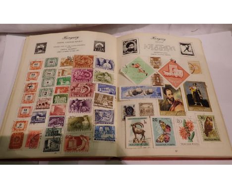 Mixed world stamp album. P&amp;P Group 2 (£18+VAT for the first lot and £3+VAT for subsequent lots) 