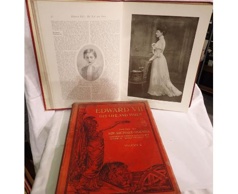 Two cloth bound volumes of Edward VII His Life and Times. P&amp;P Group 2 (£18+VAT for the first lot and £3+VAT for subsequen