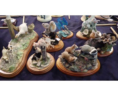 Five Border Fine Arts figurines, largest L: 33 cm. P&amp;P Group 3 (£25+VAT for the first lot and £5+VAT for subsequent lots)
