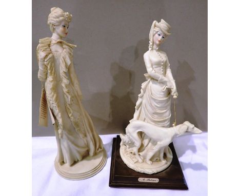 Two Auro Belcari resin figurines, H: 28 cm. P&amp;P Group 3 (£25+VAT for the first lot and £5+VAT for subsequent lots) 