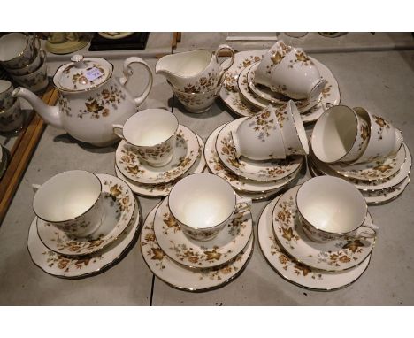 Colclough Avon tea service in the Autumn Leaves pattern (34). Not available for in-house P&amp;P 