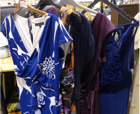 Five evening gowns, Monsoon, Phase Eight, Pearce, Fionda and Linea, sizes 14 - 16. P&amp;P Group 3 (£25+VAT for the first lot