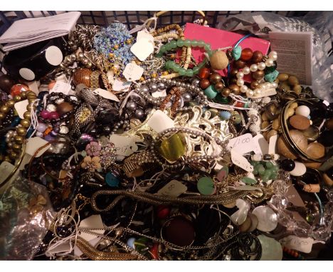 Large collection of costume jewellery. P&amp;P Group 2 (£18+VAT for the first lot and £3+VAT for subsequent lots) 