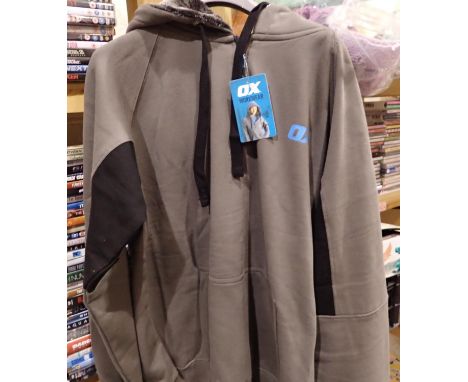New Ox-tools workwear grey hoodie with 50 inch chest, 3XL. P&amp;P Group 2 (£18+VAT for the first lot and £3+VAT for subseque