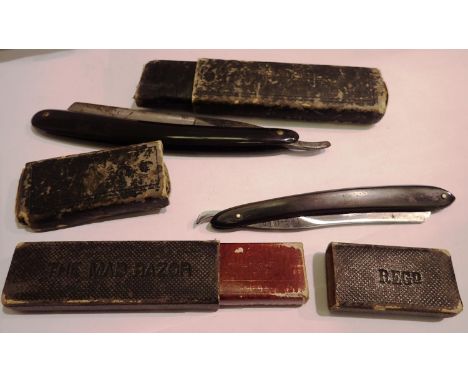 Bengal cutthroat razor, by T R Cadman &amp; Sons Sheffield, and a Mab razor, both boxed. P&amp;P Group 1 (£14+VAT for the fir