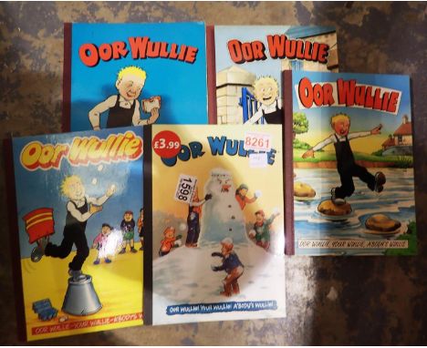 Five Oor Wullie annuals in good condition. P&amp;P Group 2 (£18+VAT for the first lot and £3+VAT for subsequent lots) 