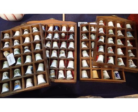 120 ceramic thimbles with display stands. Not available for in-house P&amp;P 