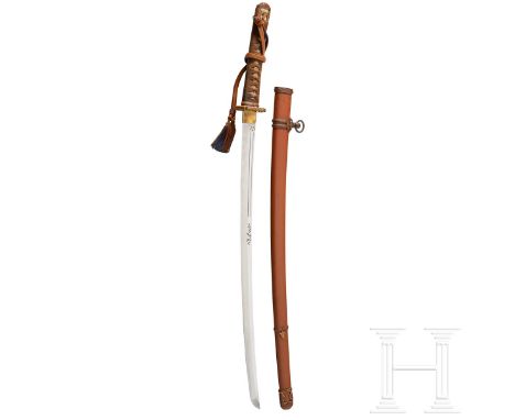 A Type 98 Army Officer’s Shin-Gunto  The blade signed Tsuda Echizen (no) Kami Sukehiro, dated 8th month of Kanbun 12 or 1672,