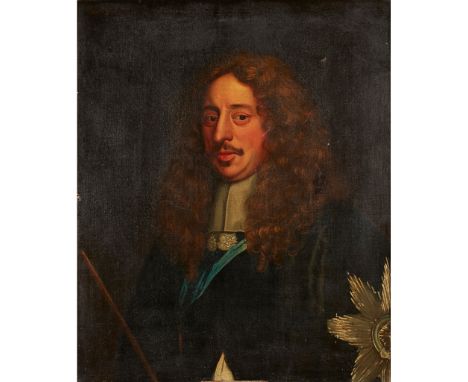 18TH CENTURY BRITISH SCHOOL HALF LENGTH PORTRAIT OF MONTAGUE, 2ND EARL OF LINDSEY oil on canvas(76cm x 63.5cm (30in x 25in))F