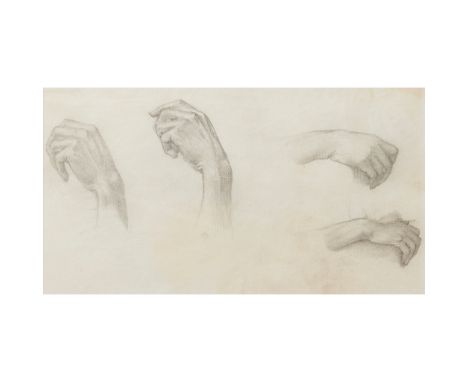 SIR EDWARD COLEY BURNE-JONES A.R.A (BRITISH 1833-1898) HAND STUDIES pencil on paper(16cm x 29cm (6.25in x 11.25in))Footnote: 