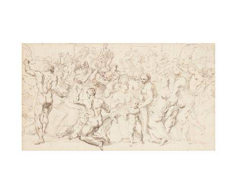 RAYMOND LAFARGE (FRENCH 1657-1684) ROMAN BACCHANAL pen and ink(23cm x 40cm (9in x 15.75in))Footnote: Provenance: Part of a co