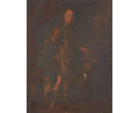 CIRCLE OF SIR PETER LELY (DUTCH 1618-1680) FULL LENGTH PORTRAIT OF THE HON. CHARLES BERTIE, 5TH SON inscribed verso, oil on c
