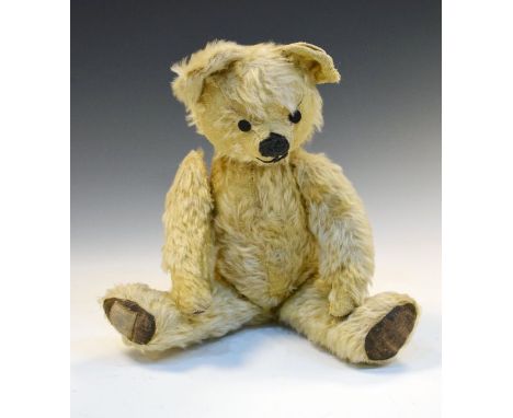 Vintage mohair Chad Valley child's teddy bear, measures approximately 31cm high  