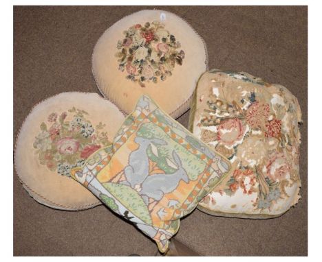 Small collection of needlework and tapestry cushions  