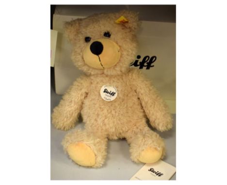 Boxed 'Charly' Steiff teddy bear, serial no. 012808, within the original box, measures approximately 31cm high  