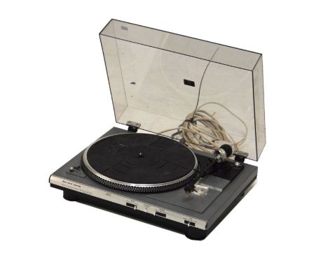 Rotel RA-610 Solid State Stereo Amplifier, together with a Garrard DD450 Semi-Automatic Direct Drive turntable record player 