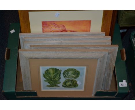 Limited Edition coloured print, No. 6 of 10, signed Fleming, dated '92, 12ins x 9ins and another framed print from Boys Own, 