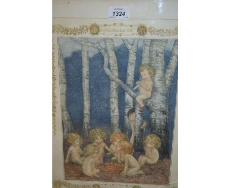 Fred Millar, artist signed coloured etching, ' Question of Taste ', 12ins x 9ins, framed