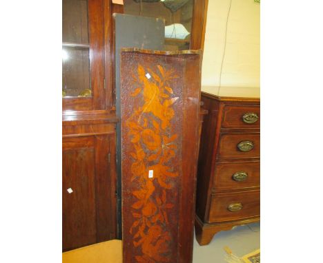 19th Century poker work wall shelf decorated with cherubs