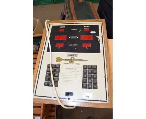 A League Master electronic darts scorer