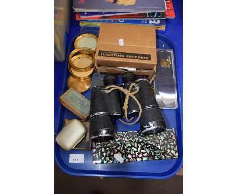 Mixed Lot: A pair of Zenith 20 x 50 binoculars and other items