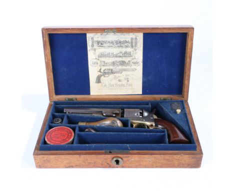 American Civil War period Colt Model 1849 .31 calibre Pocket Percussion Revolver, matching serial numbers 261714 for a manufa