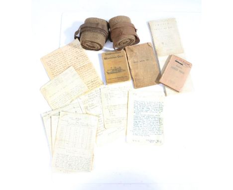 First World War group of items to Lieutenant F.R. Bullard 2/1st Derbyshire Yeomanry, including, Yeomanry Pocket Book marked t