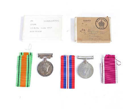 Pair of Medals to the same soldier, George VI Long Service &amp; Good Conduct Medal with 'Regular Army' clasp (4383914 W.O. C