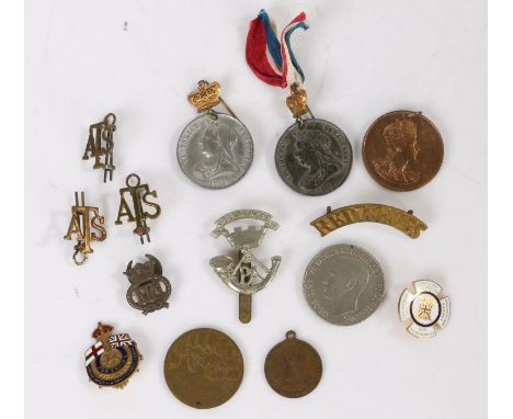 Mixed lot, including, Queen Elizabeth II Coronation Medal, Queen Victoria Golden Jubilee commemorative medals (2), Somerset L